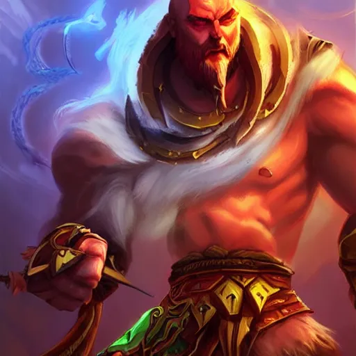 Image similar to ((((Mars the God of war)))), Dota 2 hero, hearthstone art style, epic fantasy style art, fantasy epic digital art, epic fantasy card game art