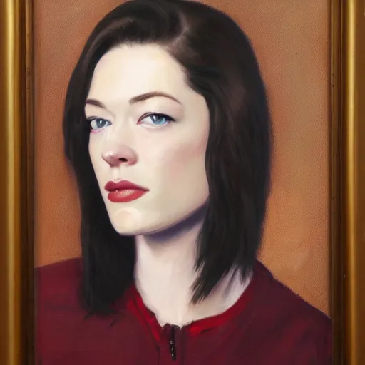 Image similar to stoya, oil painting, artistic