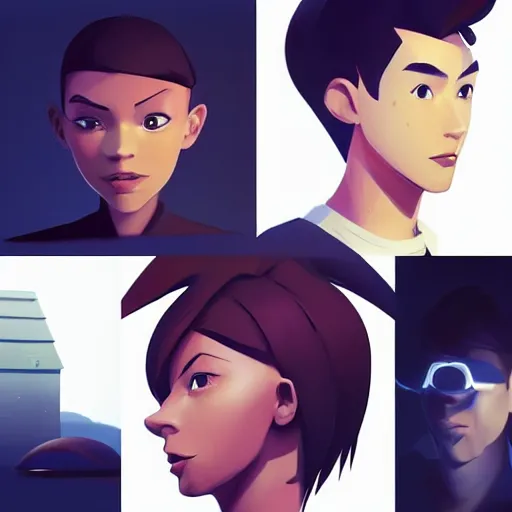 Image similar to face icon stylized minimalist sony playstation, loftis, cory behance hd by jesper ejsing, by rhads, makoto shinkai and lois van baarle, ilya kuvshinov, rossdraws global illumination