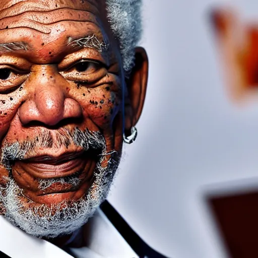 Image similar to morgan freeman in the style of arcane, sharp focus