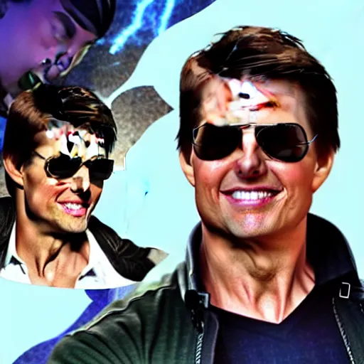 Prompt: Tom Cruise as a League of Legends character with Raybands