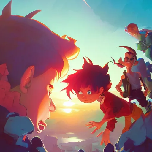 Prompt: hero world rugrats, behance hd by jesper ejsing, by rhads, makoto shinkai and lois van baarle, ilya kuvshinov, rossdraws global illumination