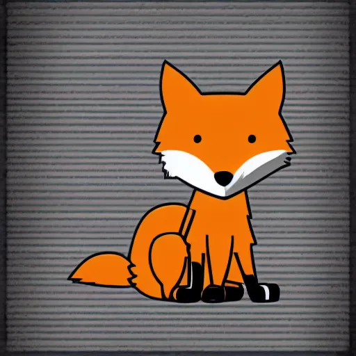 Image similar to fox in the style of pixar