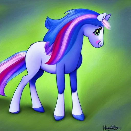 My Little Pony Rainbow Dash Horse Drawing, horse, horse, blue