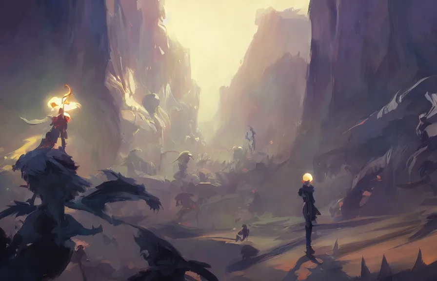 Image similar to greg manchess concept art of a the spork dimension, key visual, ambient lighting, highly detailed, digital painting, artstation, concept art, sharp focus, by makoto shinkai and akihiko yoshida and hidari and wlop