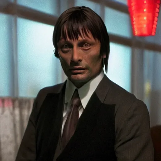 Image similar to Mads Mikkelsen starring in Pulp Fiction