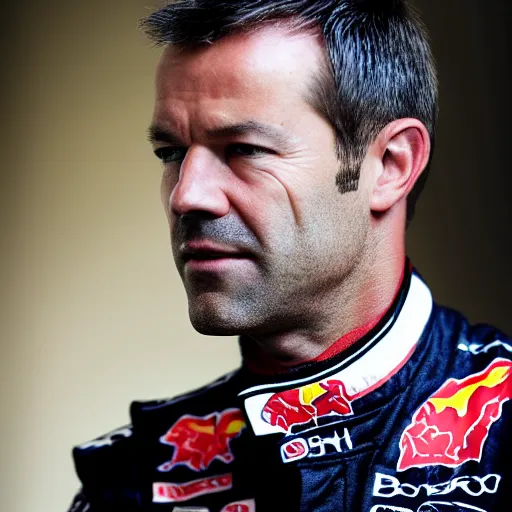 Prompt: sebastien loeb portrait