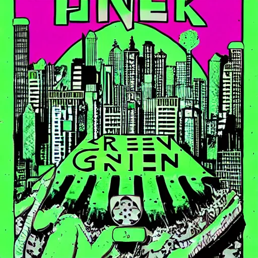 Image similar to green punk city