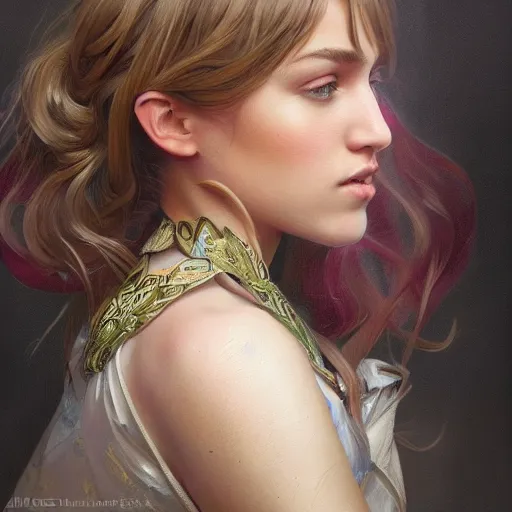 Image similar to ultra realistic illustration, hannah montana, intricate, elegant, highly detailed, digital painting, artstation, concept art, smooth, sharp focus, illustration, art by artgerm and greg rutkowski and alphonse mucha and wlop