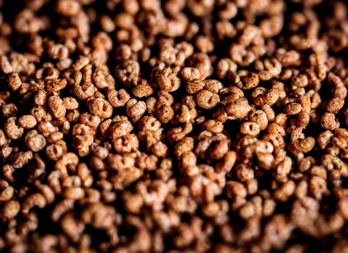 Image similar to dslr food photograph of a rusty nail cereal, 8 5 mm f 1. 8