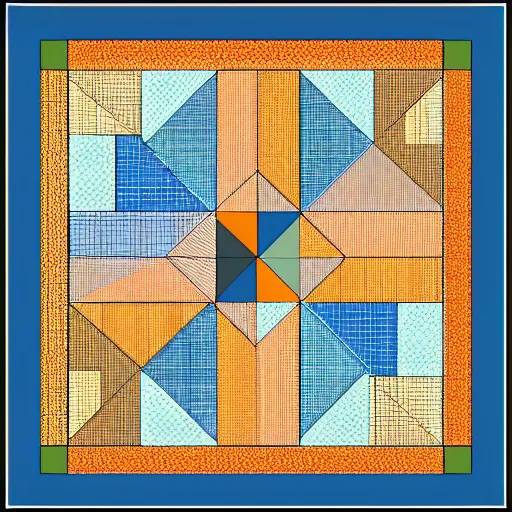 Image similar to 2 d vector quilt pattern block concept