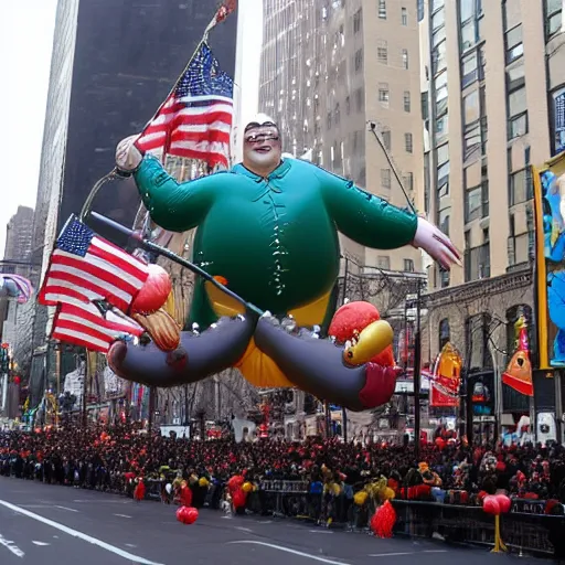 Image similar to Steven Seagal parade float, balloon, Thanksgiving parade, New York City