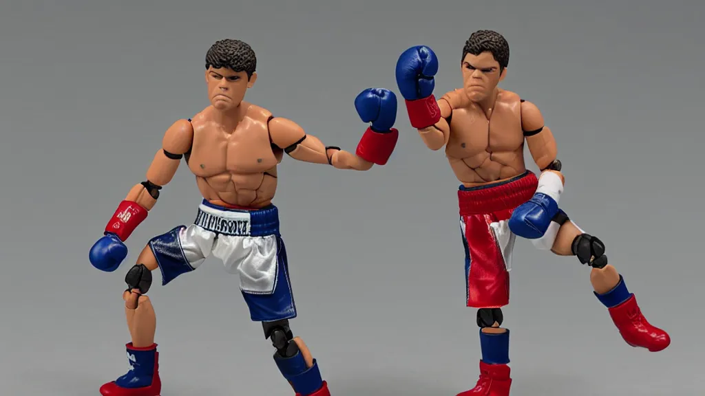 Image similar to An action figure of a WWA boxer