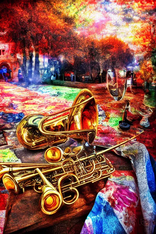 Prompt: ⭐🎨🎺📷🎹🍎, 8 k, hdr