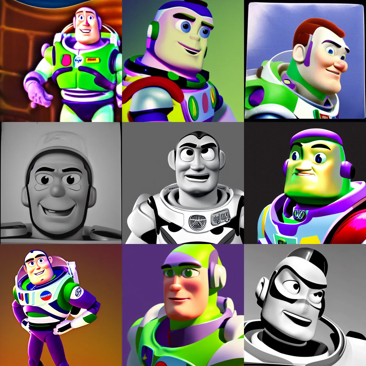 Prompt: analog photo of chris Evans as buzz lightyear, photorealism