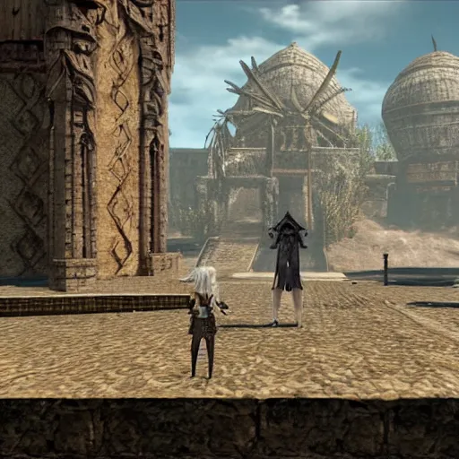 Image similar to morrowind in nier automata