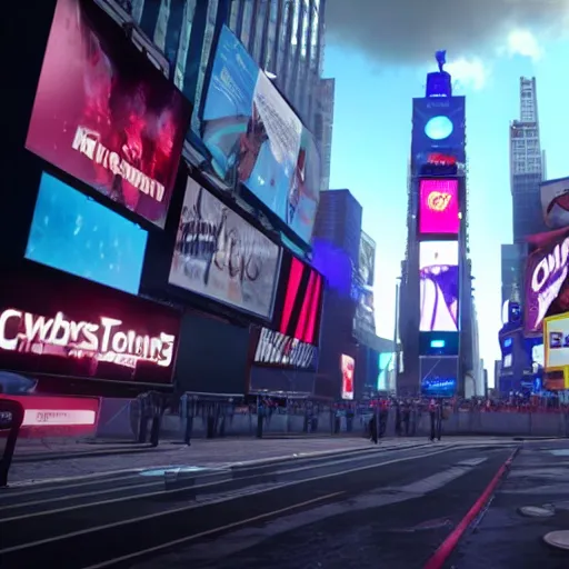 Image similar to still image of times square in the tower of destiny 2, unreal engine 5, screenshot