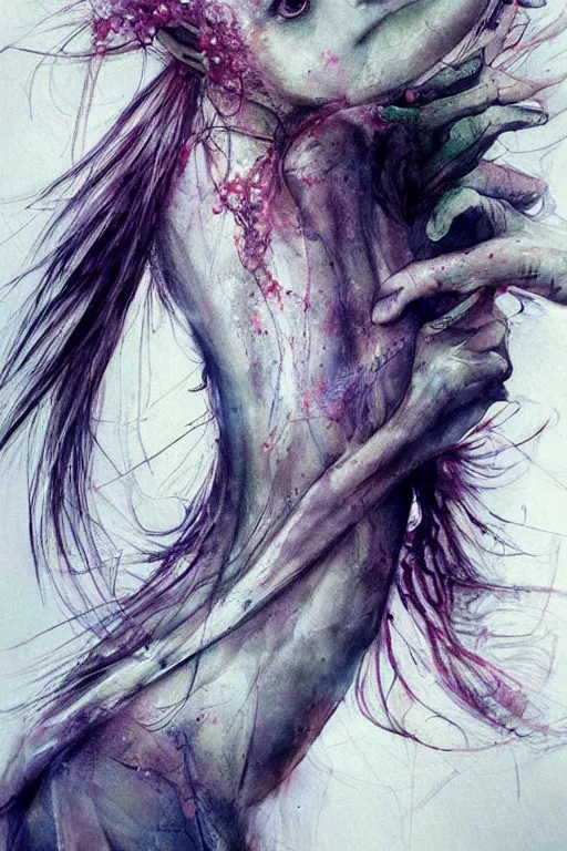 Image similar to seahorse, agnes cecile, beautiful, soft, smooth cfg = 3