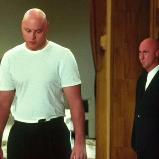 Image similar to a still of caillou in the sopranos ( 1 9 9 9 )