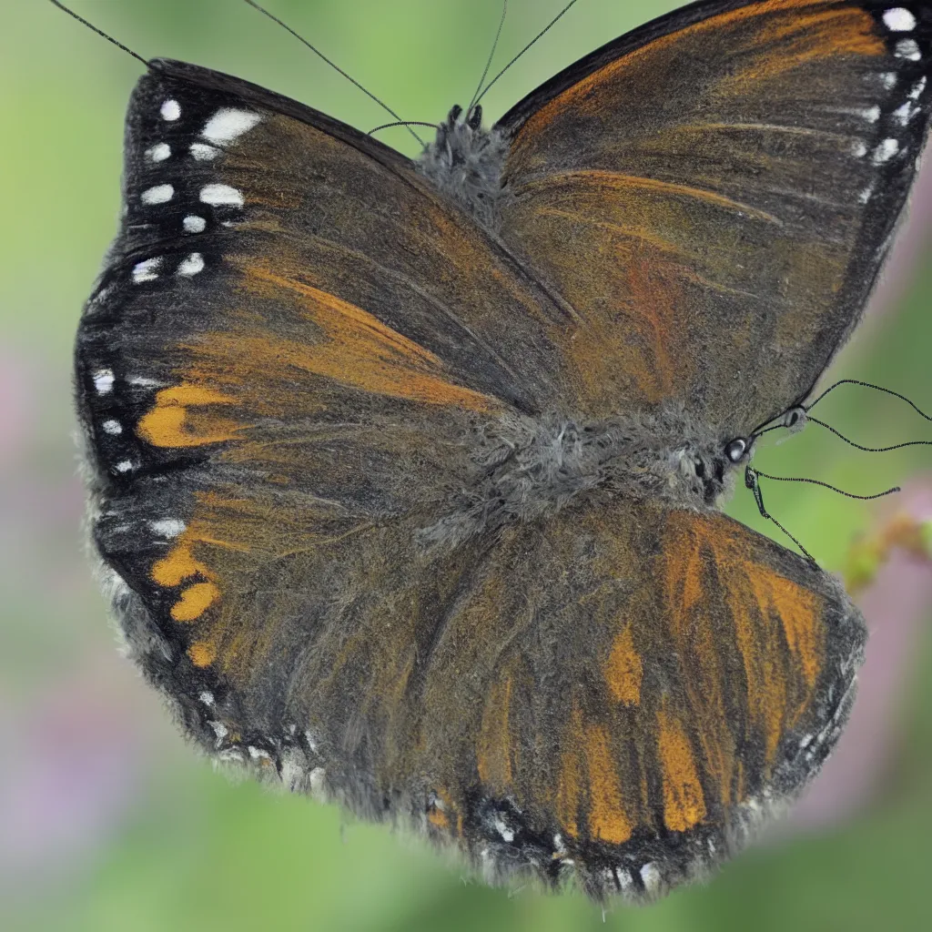 Prompt: photo of the face of a butterfly