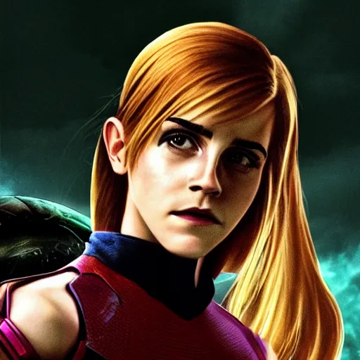 Prompt: Emma Watson as samus aran