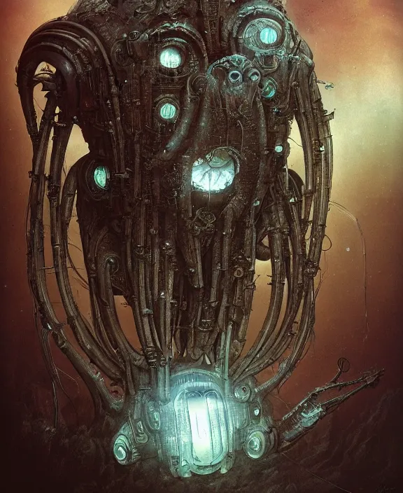 Prompt: a cybernetically enhanced tardigrade, by HR Giger and Beksiński and Stephan Martiniere , 4k resolution, detailed, trending on artstation