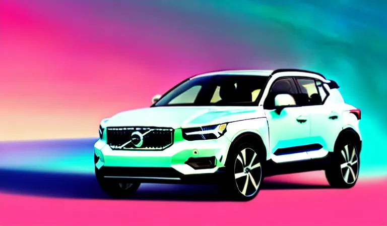 Prompt: a beautiful, minimal. sharp focus, clean lines, vector art. white volvo xc 4 0. vaporwave ombre rendering. outrun style. in the style of a travel poster. trending on artstation. recommended for you behance. by chris moore. by edward hopper. ambient occlusion. digital matte painting. metropolis filmic. gotham city.