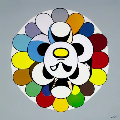 Image similar to sun shining through clouds, Takashi Murakami, Minimalist,