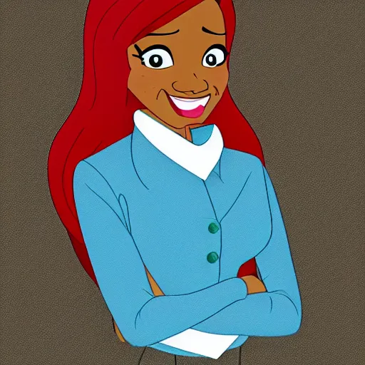 Prompt: a portrait of penny proud from proud family