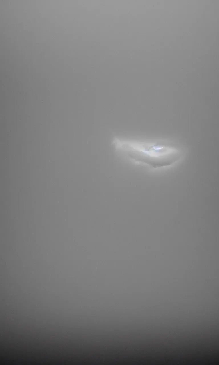 Prompt: gargantuan misty lattice casting stark shadows on the permeating fog; 140mm f/2.3 sunrise photograph of atmospheric weather contained inside a massive refractive colloid cube, roll cloud supercell flowing into a minimalist intake hole