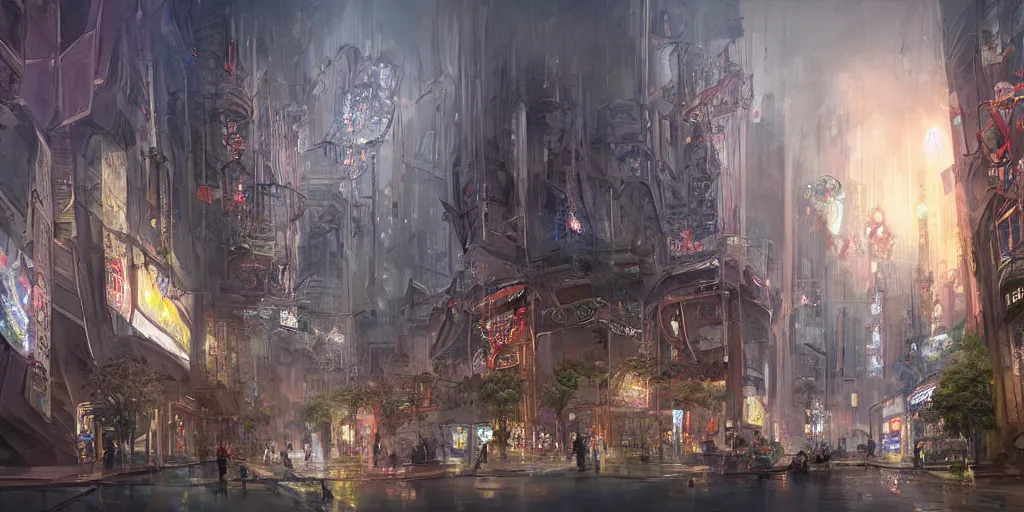 Image similar to concept art guangzhou china by g liulian