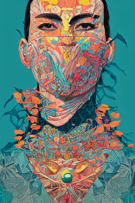 Image similar to Tristan Eaton, victo ngai, artgerm portrait