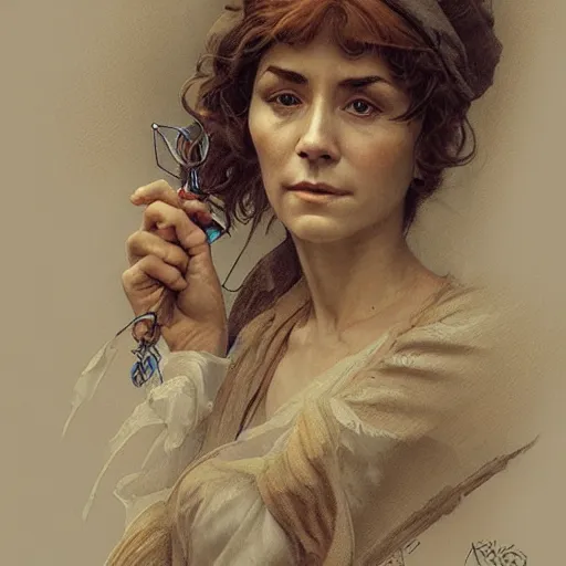 Prompt: amazing lifelike award winning pencil illustration of young Dot cotton trending on art station artgerm Greg rutkowski alphonse mucha cinematic