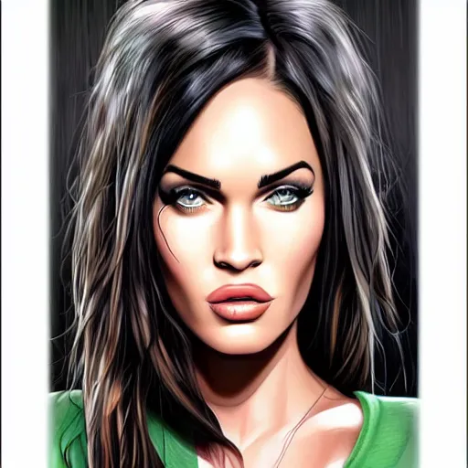 Image similar to megan fox caricature by tiago hoisel