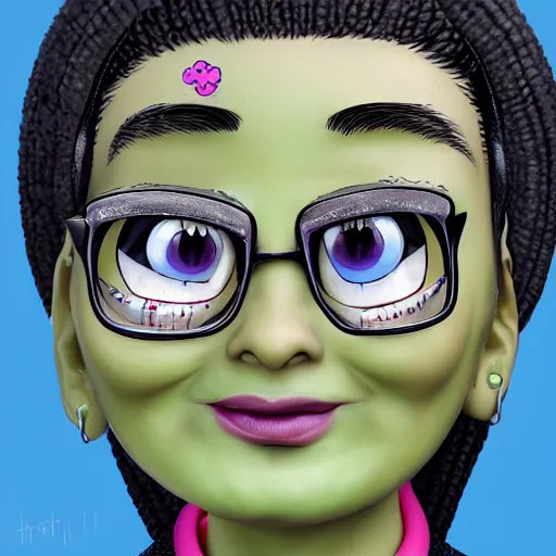 Image similar to Didi Pickles in real life, portrait, photograph, realistic, hyperrealistic, highly detailed, very detailed, extremely detailed, detailed, digital art, trending on artstation