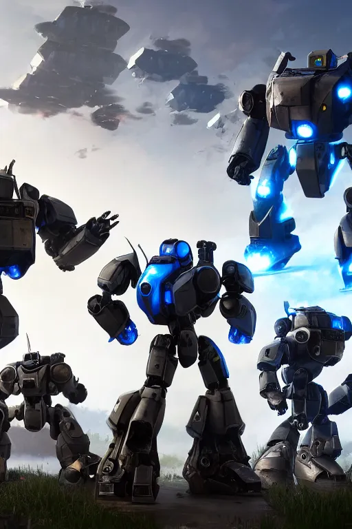 Image similar to mechwarrior 5 : mercenaries mech megaman transformer robot boss tank engine game octane render, 4 k, hd 2 0 2 2 3 d cgi rtx hdr style chrome reflexion glow fanart, global illumination ray tracing hdr fanart arstation by sung choi and eric pfeiffer and gabriel garza and casper konefal pixar and disney unreal zbrush central hardmesh