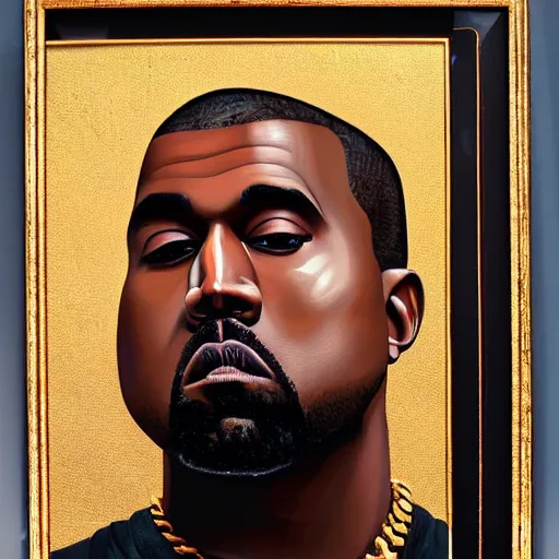 Prompt: kanye west | renaissance | oil painting | highly detailed | emotional