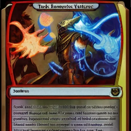 Image similar to fake magic the gathering card