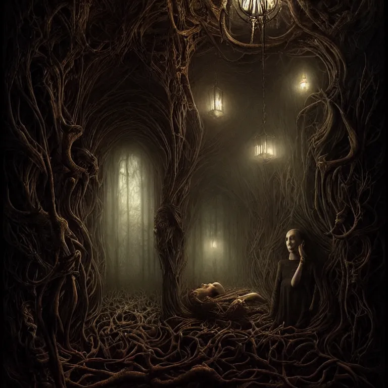 Image similar to epic professional digital art of eerie hunger, atmospheric lighting, painted, intricate, detailed, foreboding, by leesha hannigan, wayne haag, reyna rochin, ignacio fernandez rios, mark ryden, iris van herpen,, epic, stunning, gorgeous, much wow, cinematic, masterpiece.