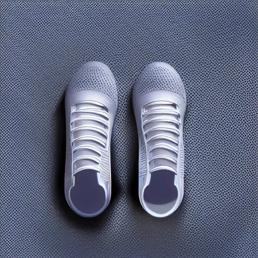 Image similar to futuristic balenciaga and vetements sneakers on gradient background, ultra rendered extreme realism and detail, 8 k, highly detailed, realistic, detailed texture, hyper realistic, photorealistic, sharp focus,