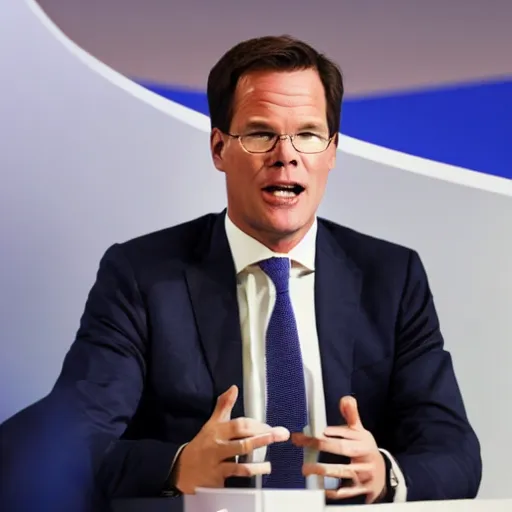 Image similar to Mark Rutte as Satan