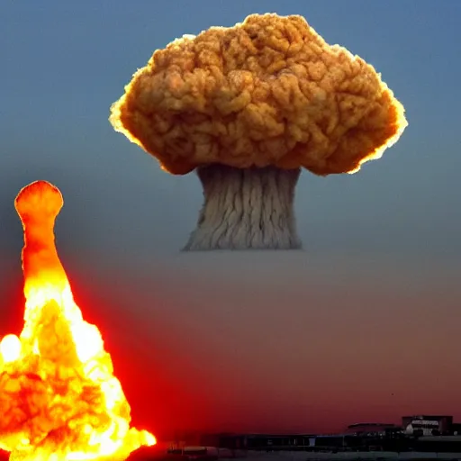 Prompt: Donald Trump in the form of a nuclear explosion