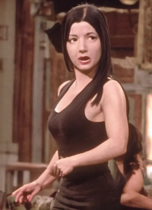 Image similar to film still of tifa lockhart in a comedy movie