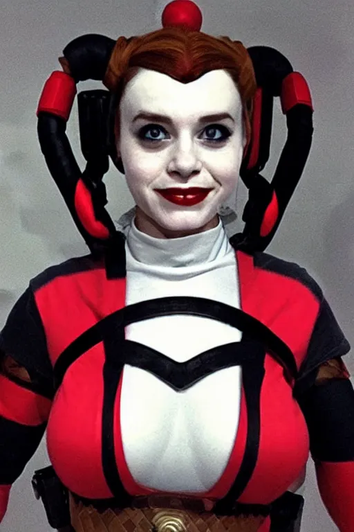 Image similar to Harley Quinn as princess leia