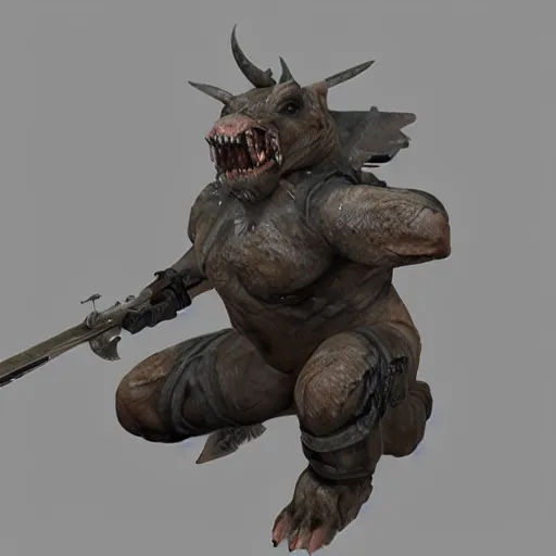 Prompt: warpig, unreal engine, hyperrealistic