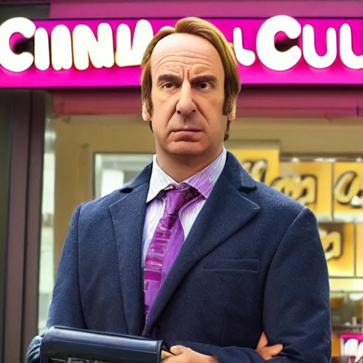 Image similar to saul goodman working at cinnabon, better call saul, 8 k