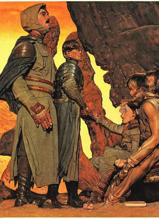 Image similar to the navigator scene from the 1982 movie dune, by norman rockwell and jason fabok and tom lovell and frank schoonover and dean cornwell and jack kirby