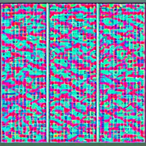 Prompt: : neon Turing patterns