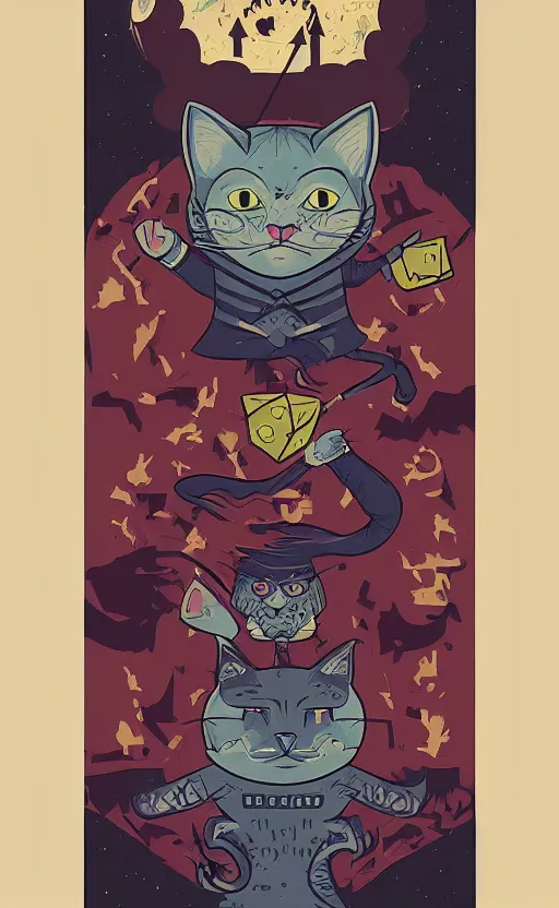 Image similar to powerful wizard cat, dungeons and dragons by simon kennedy, studio muti