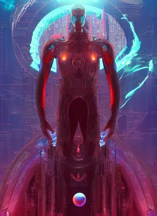 Image similar to the Realm of Mu, movie poster, ethereal, atlantis, future, ancient, cult, meta, dream, moebius, cyberpunk, scifi, trending artstation